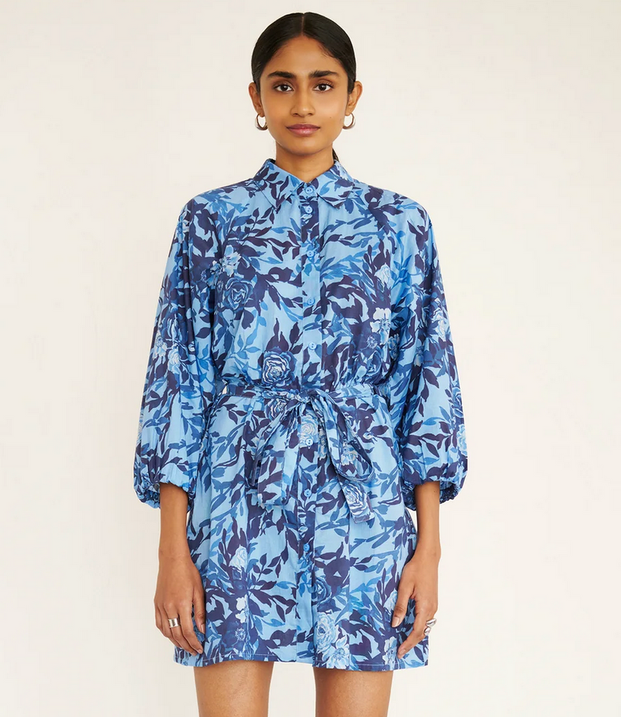 Daisy Dress in Bibi Rose Clematis - Juniper Collective LLC