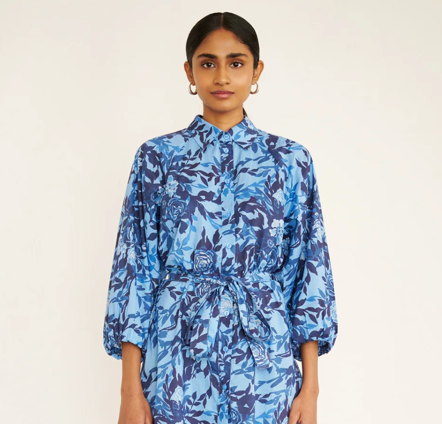 Daisy Dress in Bibi Rose Clematis - Juniper Collective LLC