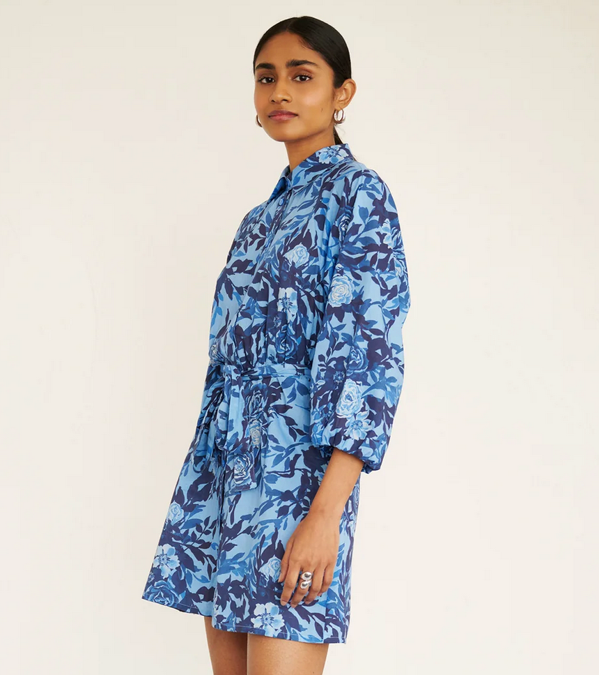 Daisy Dress in Bibi Rose Clematis - Juniper Collective LLC