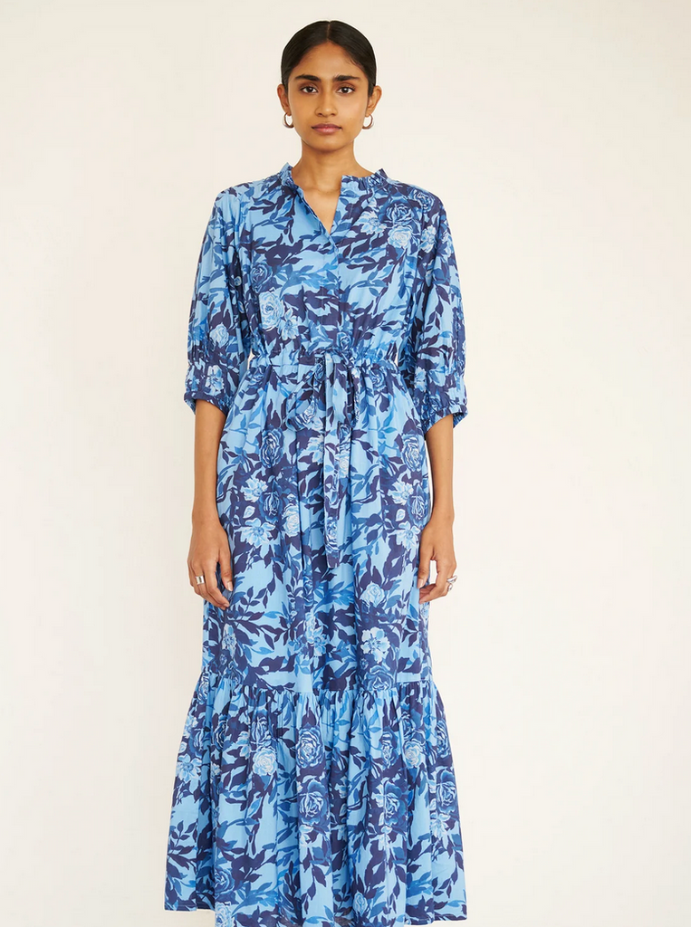 Betty Dress in Bibi Rose Clematis - Juniper Collective LLC
