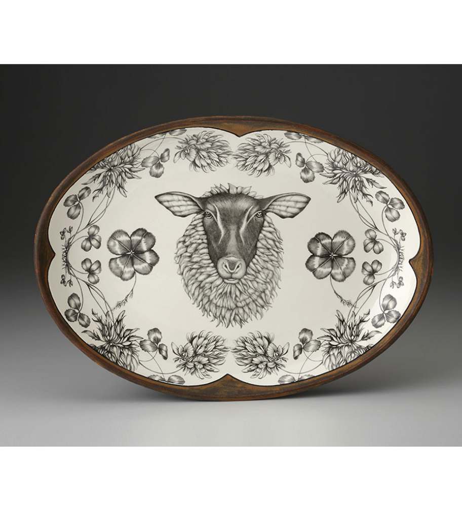 Laura Zindel Small Oval Platter - Juniper Collective LLC