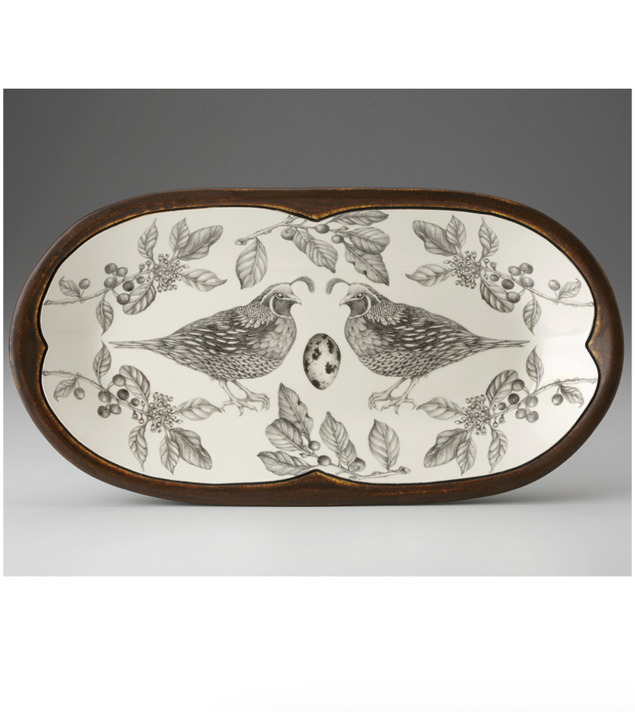 Laura Zindel Rectangular Serving Dish - Quail - Juniper Collective LLC