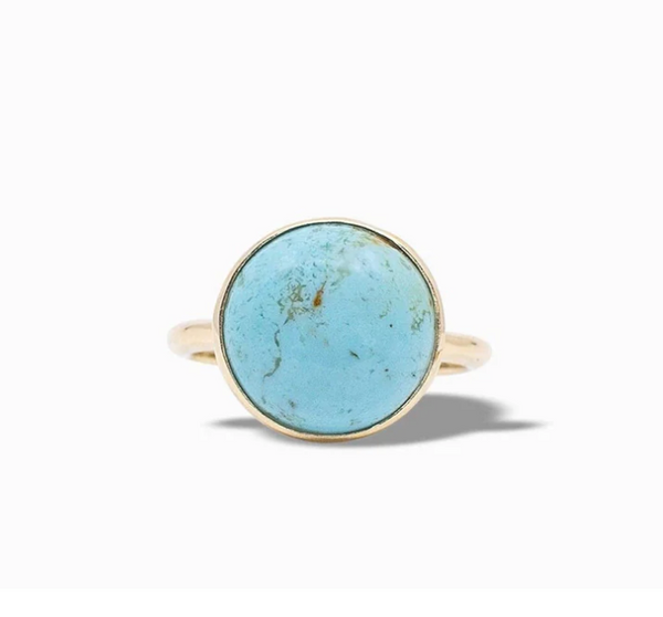 Rainbow Ring in Blue Mohave Turquoise - Juniper Collective LLC