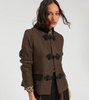 Brown & Black Herringbone Jacket - Juniper Collective LLC