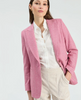 Raspberry Herringbone Blazer - Juniper Collective LLC