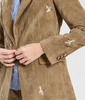 Corduroy Blazer featuring Embroidered Mallard Ducks - Juniper Collective LLC