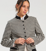 Long Black & White Check Jacket - Juniper Collective LLC