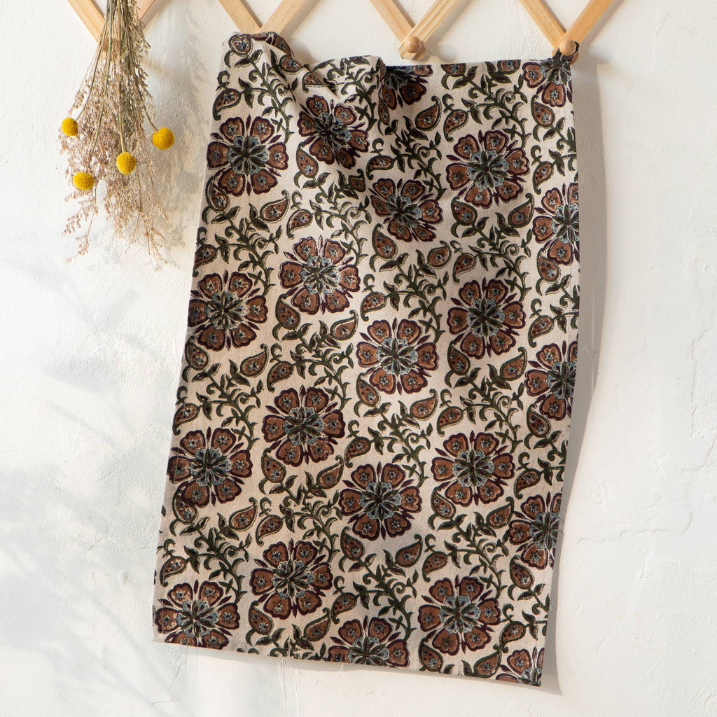Elysian Block Print Dishtowel - Juniper Collective LLC