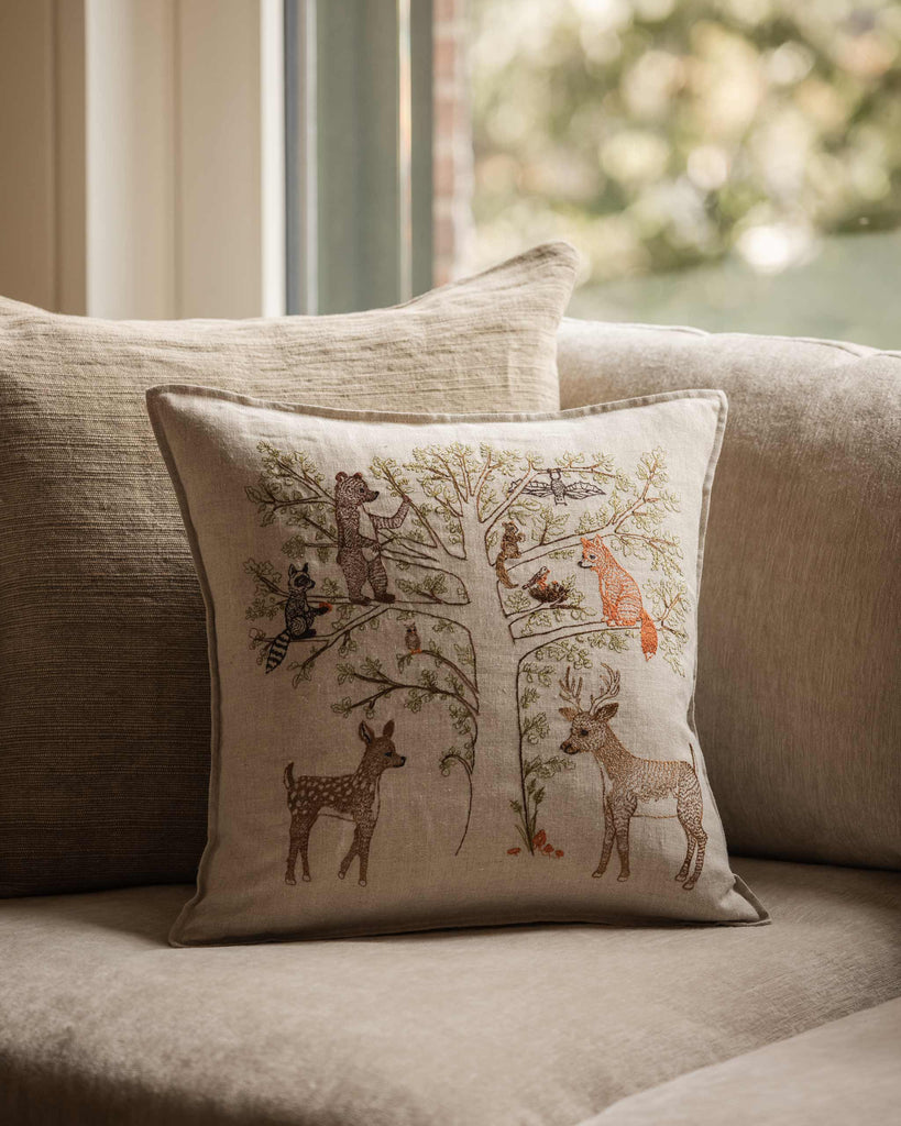 Woodland Living Tree Pillow - Juniper Collective LLC
