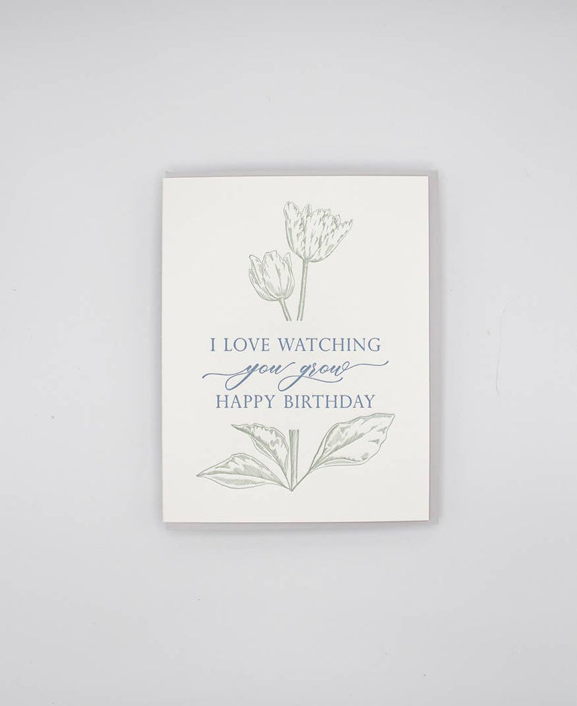 I Love Watching You Grow Happy Birthday - Juniper Collective LLC