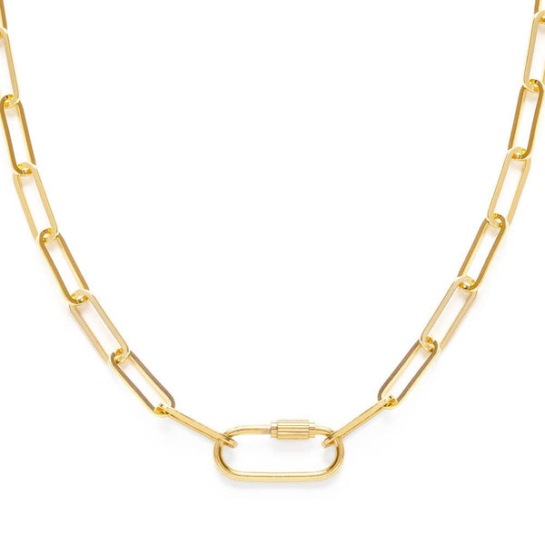 Paperclip Chain with Carabiner Clasp - Juniper Collective LLC