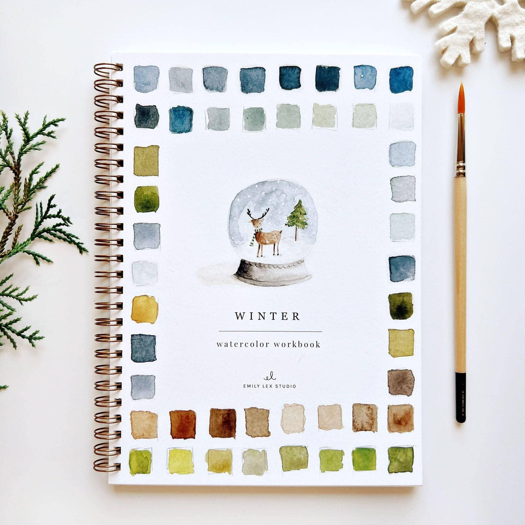Winter watercolor workbook - Juniper Collective LLC