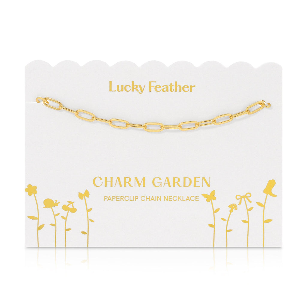 Charm Garden - Gold Paperclip Chain (18-20 in) - Juniper Collective LLC