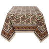 Elysian Block Print Tablecloth 60 x 90 inch - Juniper Collective LLC