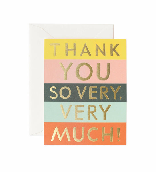 Color Block Thank You Card - Juniper Collective LLC