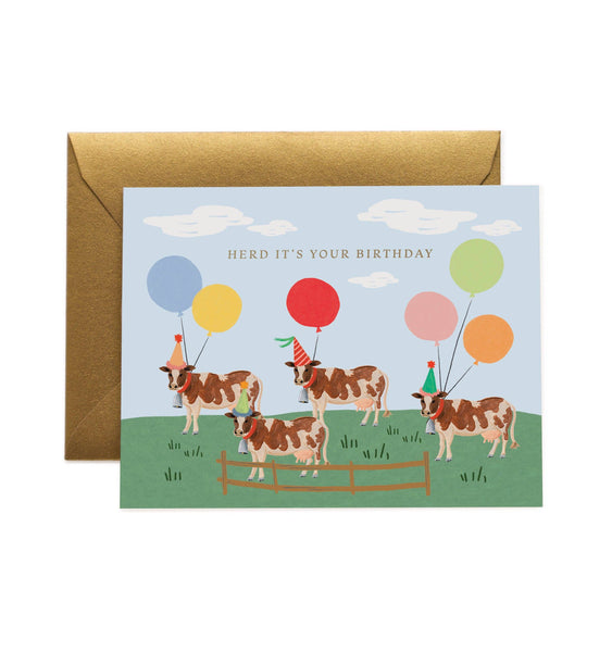 Herd It's Your Birthday Card - Juniper Collective LLC