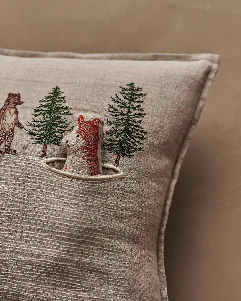 Winter Foxes Pocket Pillow - Juniper Collective LLC
