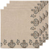 Salvia Block Print Napkins Set of 4 - Juniper Collective LLC
