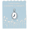 Charm Garden - Silver - Scalloped Initial Charm - J - Juniper Collective LLC