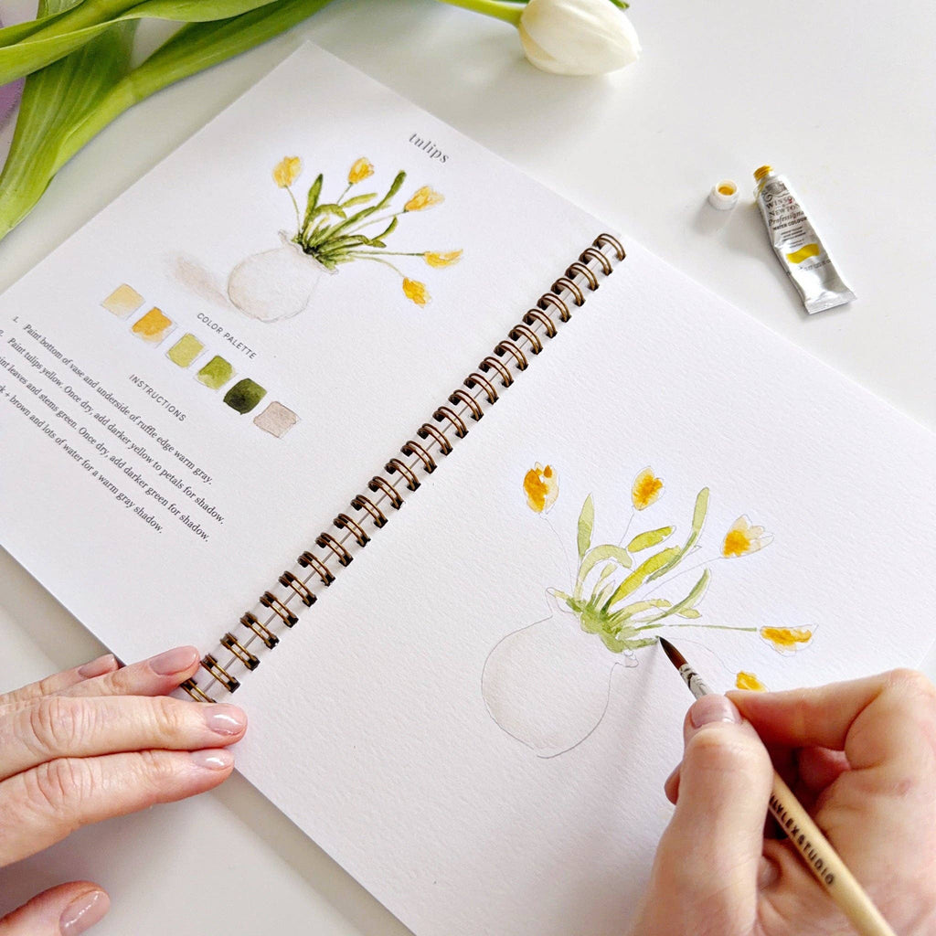 Spring watercolor workbook - Juniper Collective LLC