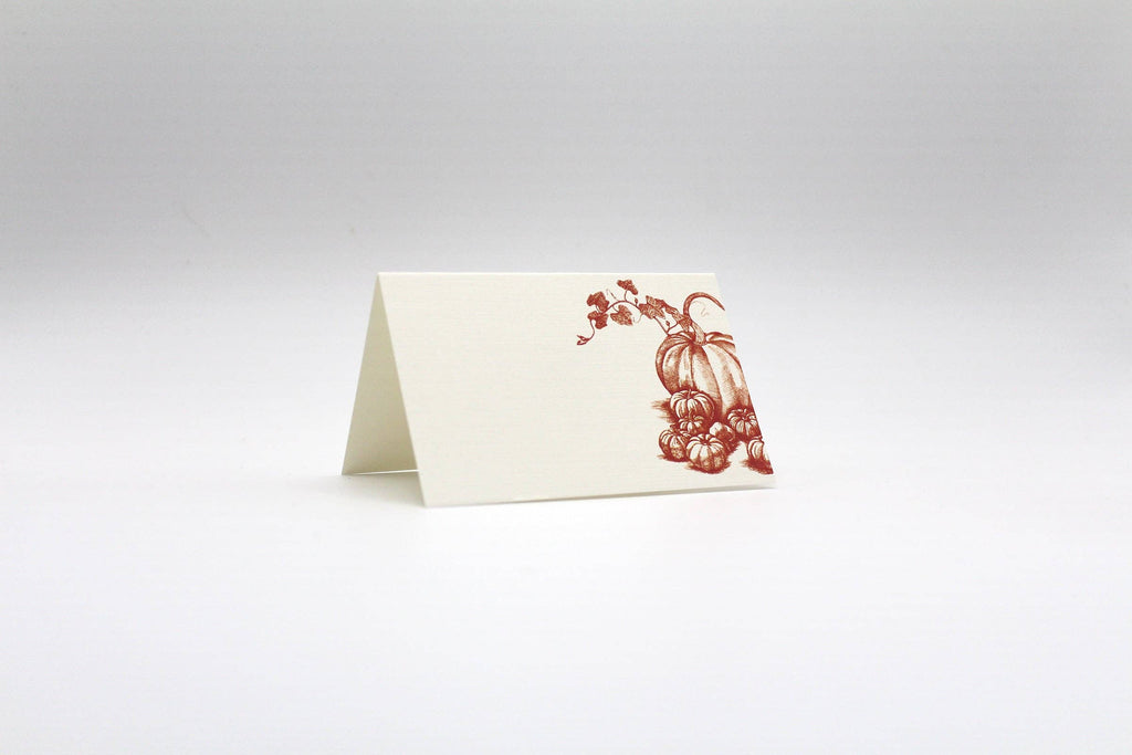 Pumpkins & Squash Place Cards- Double-sided Table Tents (Set of 12) - Juniper Collective LLC