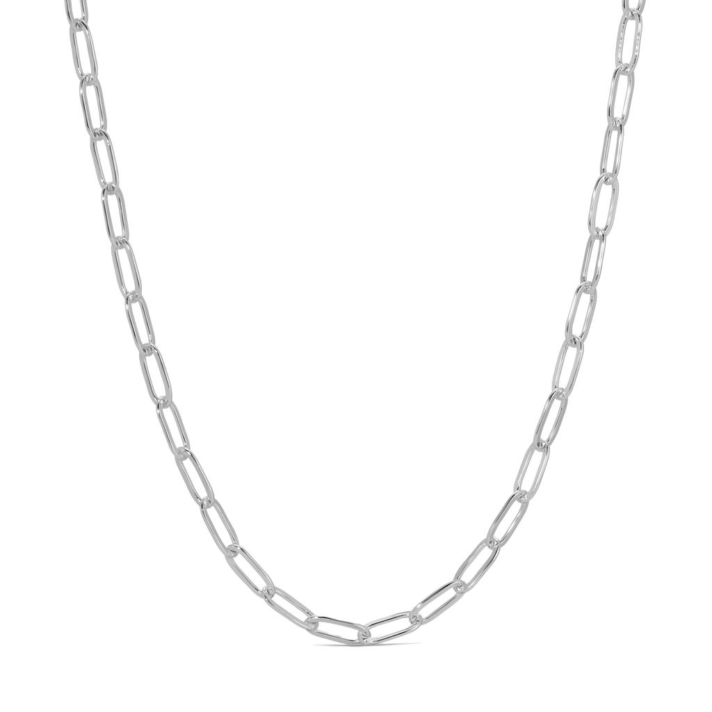 Charm Garden - Silver - PaperClip Chain (18-20 in) - Juniper Collective LLC