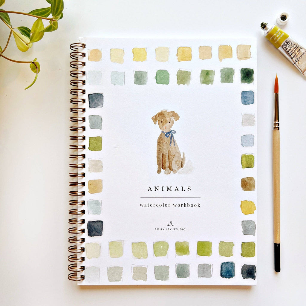 Animals Watercolor Workbook - Juniper Collective LLC