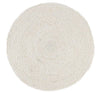 Silky Jute  Placemat in Pearl White, 1 Mat, 14" D - Juniper Collective LLC