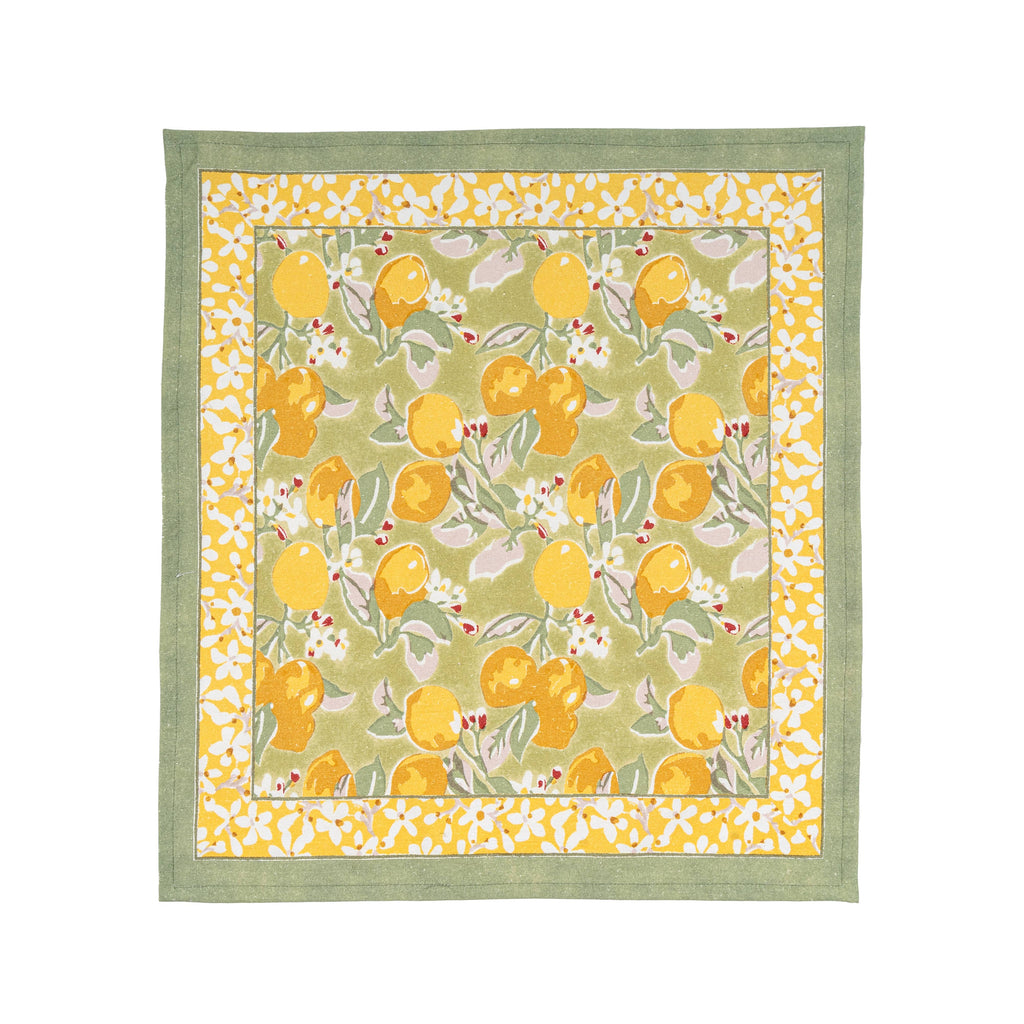 Citron Vert & Yellow Napkins 19x19 - Set of 4 - Juniper Collective LLC