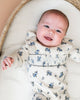 Floral Smocked Pointelle Romper (Organic Cotton) - Juniper Collective LLC