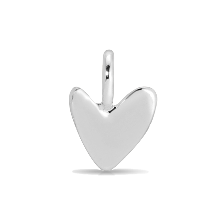 Charm Garden - Silver - LOVE - Organic Heart - Juniper Collective LLC