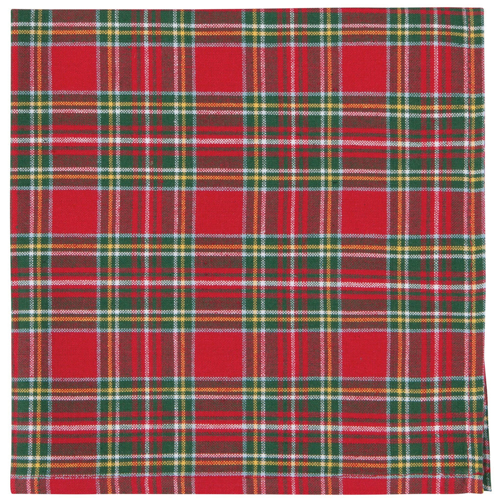 Christmas Plaid Woven Napkins Set of 4 - Juniper Collective LLC