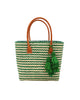 Cancun Small Sisal Basket Bag with Tassel Charm - Juniper Collective LLC