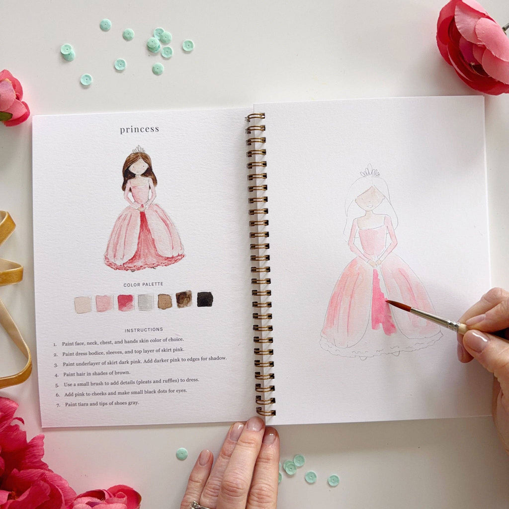 Fairytale watercolor workbook - Juniper Collective LLC