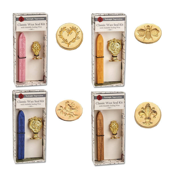 Florentine Brass Stamp  Wax Seal Kits-popular symbols - Juniper Collective LLC