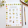 Flowers watercolor workbook - Juniper Collective LLC