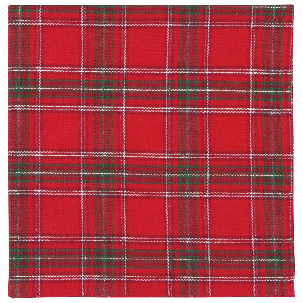 Christmas Plaid Woven Napkins Set of 4 - Juniper Collective LLC