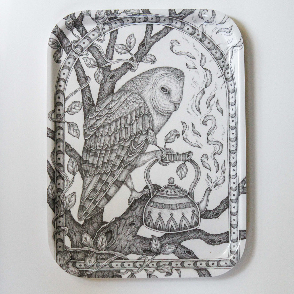 Twilight Tea | Owl Birch Tray - Juniper Collective LLC