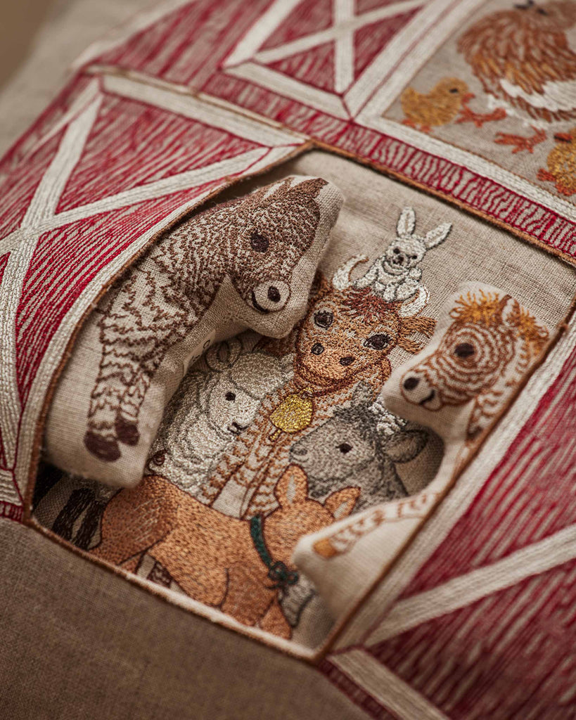 Red Barn Pocket Pillow - Juniper Collective LLC