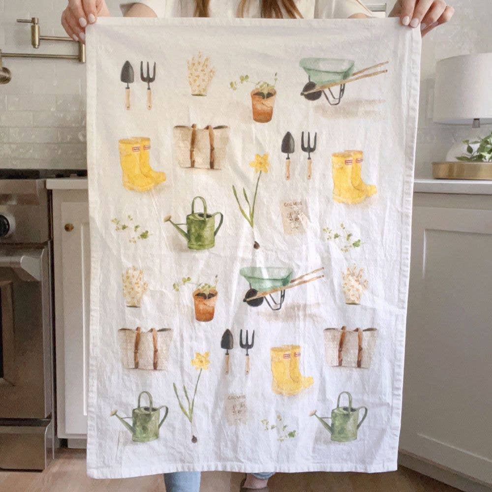 Gardening tea towel - Juniper Collective LLC