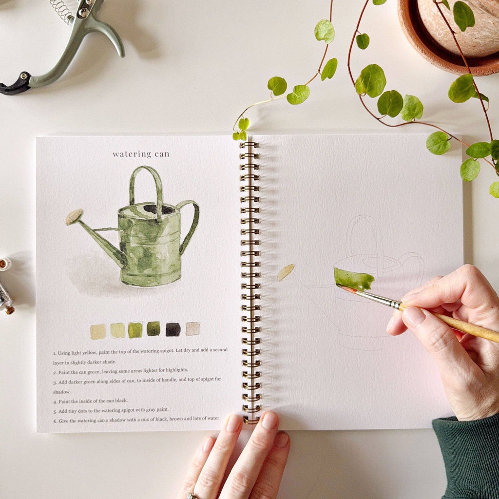 Garden Watercolor Workbook - Juniper Collective LLC