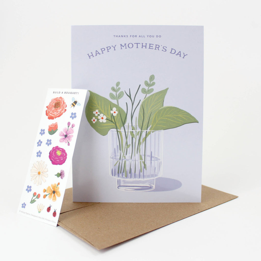 Sticker Scene Card - Mother's Day Bouquet - Juniper Collective LLC