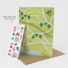 Sticker Scene Card - Tiny Town - Juniper Collective LLC