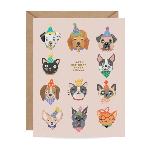 Party Animals Birthday Card - Juniper Collective LLC