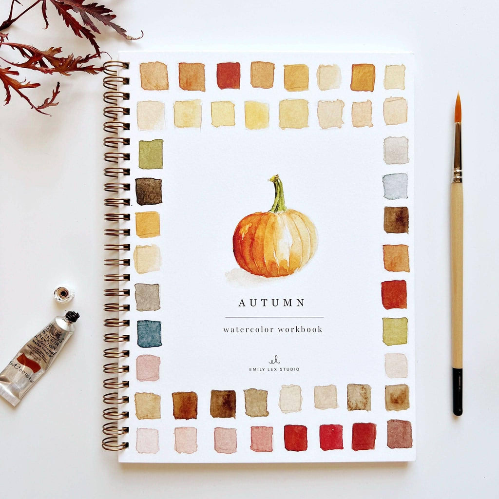 Autumn watercolor workbook - Juniper Collective LLC
