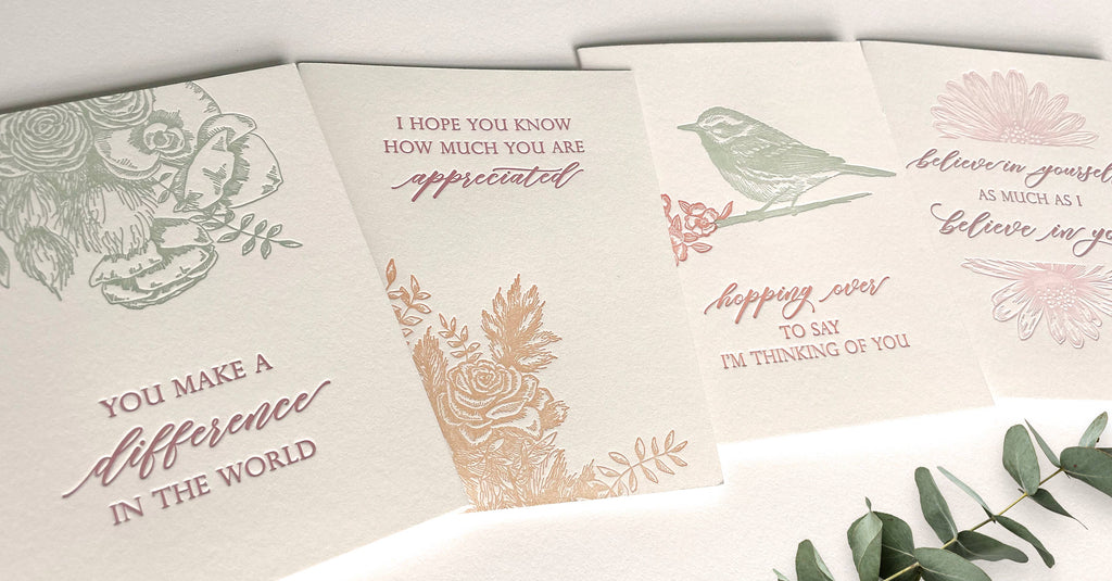 You Make A Difference In The World Letterpress Card - Juniper Collective LLC