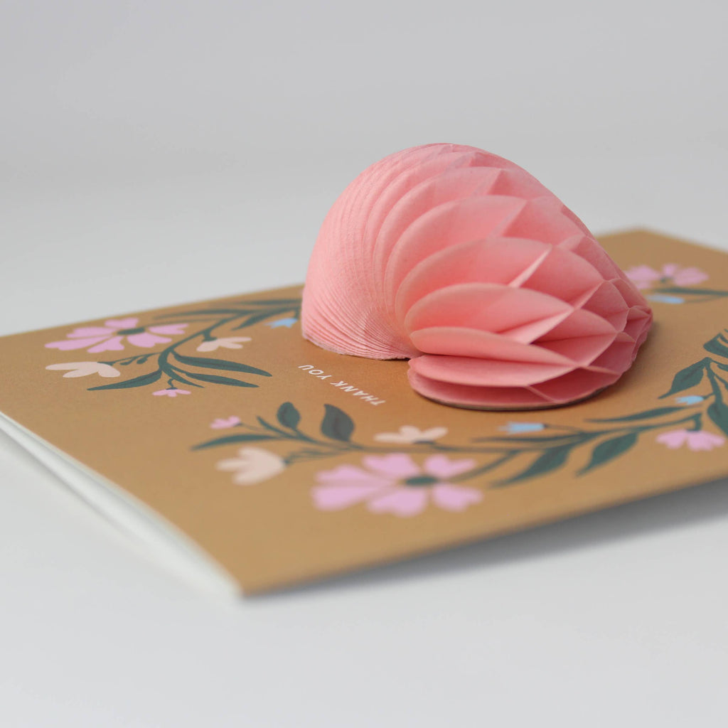 Thank You Folk Heart  Pop Up Card - Juniper Collective LLC