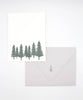 Evergreen Flat Card Pack- Letterpress - Juniper Collective LLC