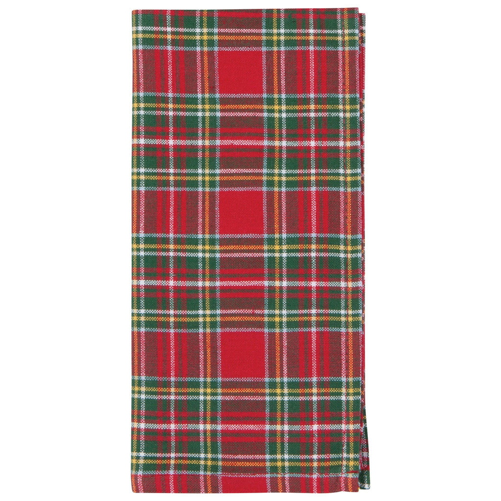 Christmas Plaid Woven Napkins Set of 4 - Juniper Collective LLC