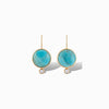 Tini Mini Drop Earrings in Blue Mohave Turquoise - Juniper Collective LLC